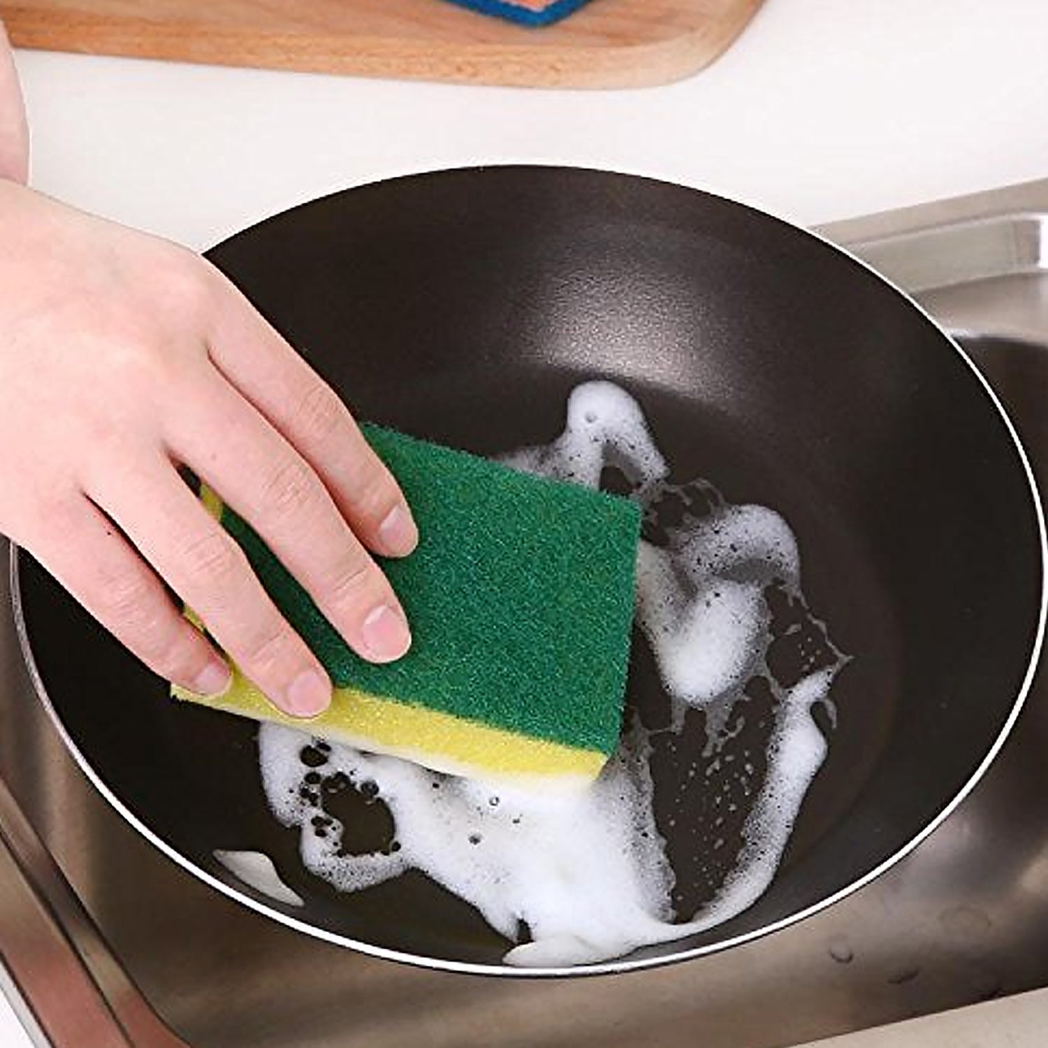 12929 Kitchen Cleaning Tool Set Microfiber Kitchen Utensils High Performance Scouring Sponge Set Dish Sponge, Stainless Steel Scouring Pad (6 Pcs Set) 12929 Kitchen Cleaning Tool Set Microfiber Kitchen Utensils High Performance Scouring Sponge Set Dish Sponge, Stainless Steel Scouring Pad (6 Pcs Set)
